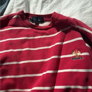 Ralph Lauren Red Striped Men's Sweater